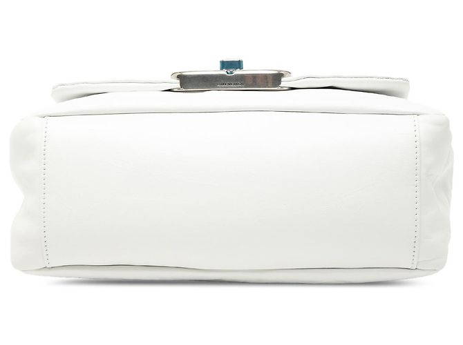 Borsa a spalla Monaco piccola in pelle di vitello bianca Balenciaga Bianco - vista 3