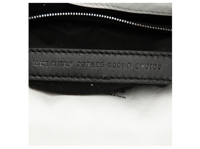 Borsa a spalla Monaco piccola in pelle di vitello bianca Balenciaga Bianco - vista 5