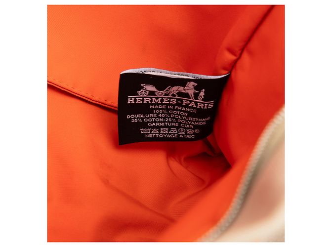 Estuche de salto Jimetou en lona naranja Hermès - vista 5
