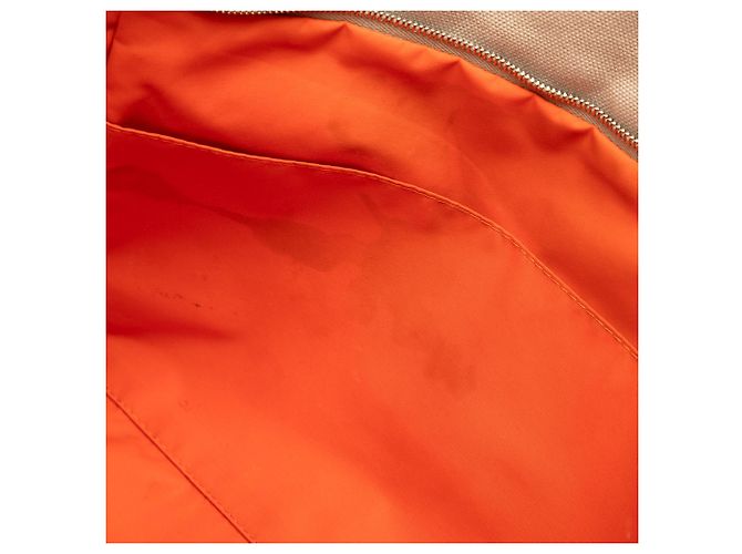 Estuche de salto Jimetou en lona naranja Hermès - vista 6
