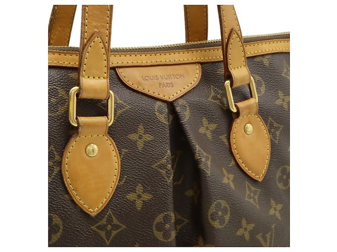 Louis Vuitton Monogram Palermo PM Tote Bag Braun Schwarz Monogramm - Ansicht 10