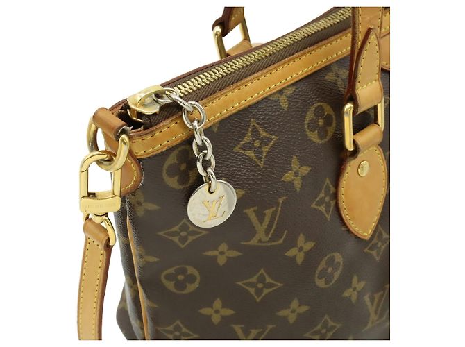 Louis Vuitton Monogram Palermo PM Tote Bag Braun Schwarz Monogramm - Ansicht 6