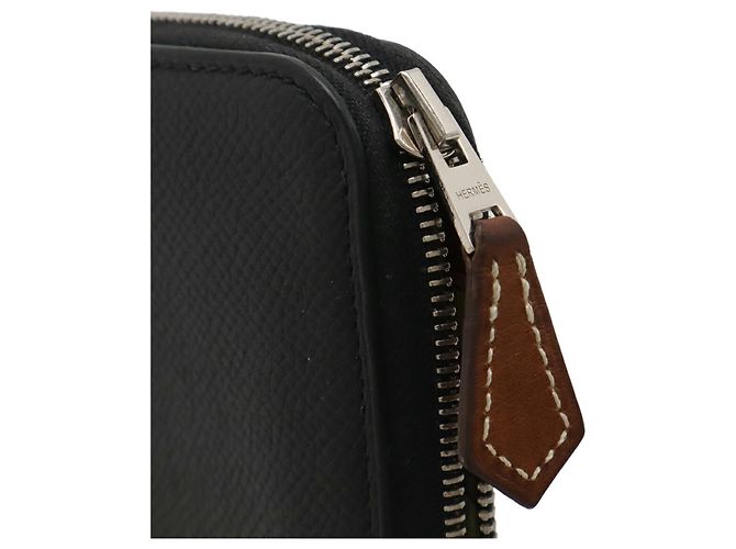 Monedero compacto Azap Silkin de Hermès Negro - vista 5