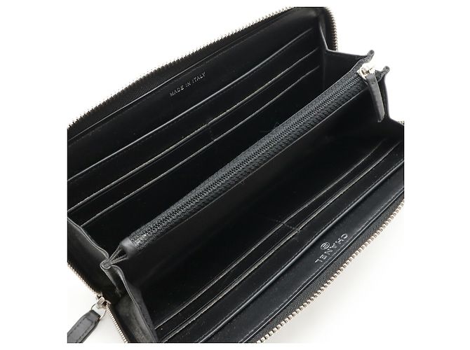 Cartera Larga Chanel Deauville Line Castaño Negro - vista 6