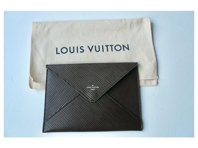 LOUIS VUITTON Pochette in pelle Epi MARRONE NUOVA - vista 2