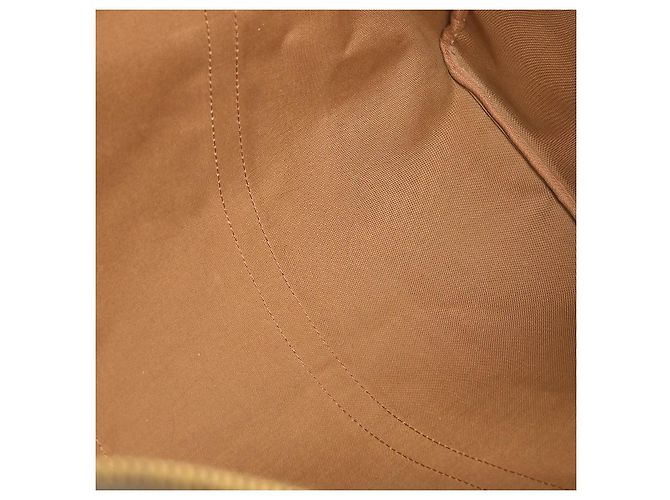 Borsa Keepall Louis Vuitton in tela Monogram 55 Marrone - vista 3