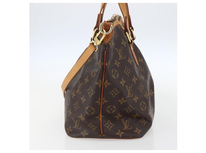 Borsa Louis Vuitton Palermo in tela Monogram PM Marrone - vista 4