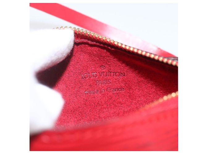 Pochette Soufflot in pelle Epi Louis Vuitton Rosso - vista 6
