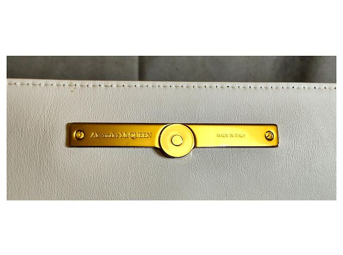 Alexander McQueen The Story borsa a tracolla in pelle bianca Bianco - vista 11