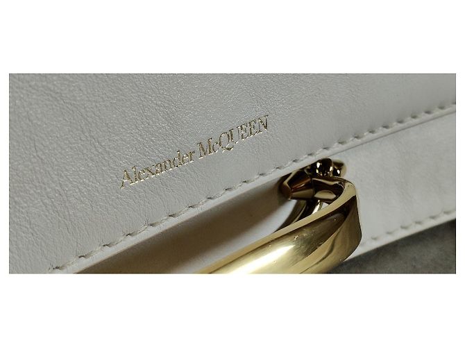 Alexander McQueen The Story borsa a tracolla in pelle bianca Bianco - vista 2