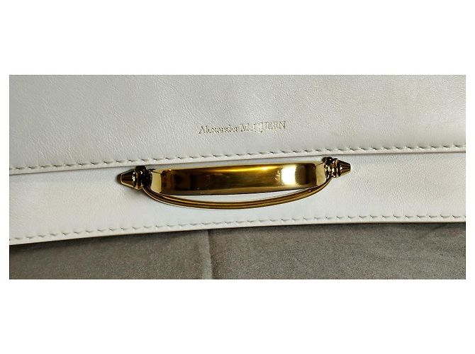 Alexander McQueen The Story borsa a tracolla in pelle bianca Bianco - vista 3