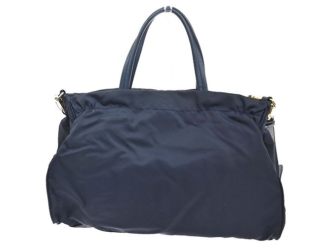Prada Zip Convertible Shopping Tessuto com couro Saffiano Medium - vista 2