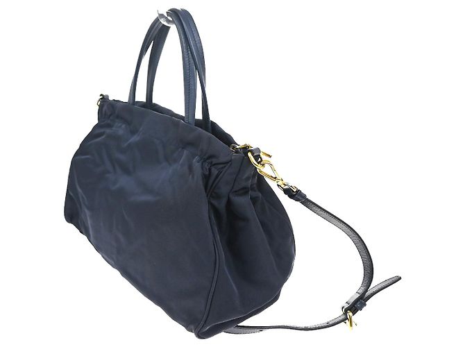 Prada Zip Convertible Shopping Tessuto com couro Saffiano Medium - vista 3