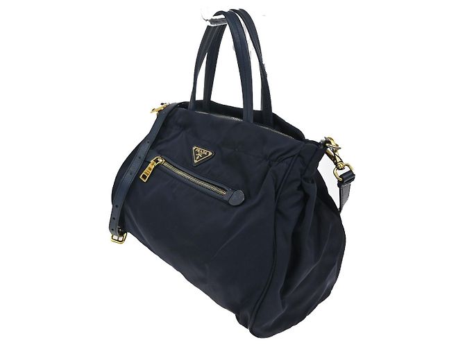 Prada Zip Convertible Shopping Tessuto com couro Saffiano Medium - vista 4