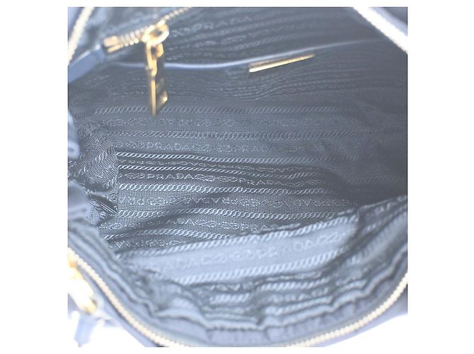 Prada Zip Convertible Shopping Tessuto com couro Saffiano Medium - vista 5