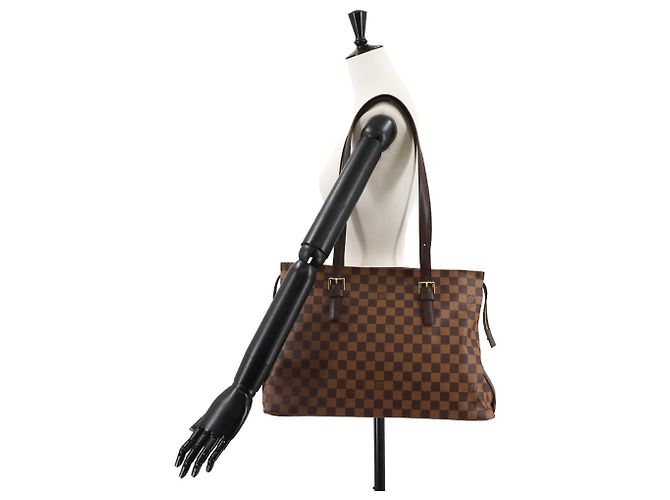 Borsa Tote Chelsea Damier Louis Vuitton Marrone Damier ebene - vista 9