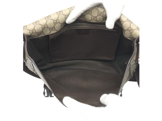 Borsa a Spalla Gucci GG Plus Marrone - vista 17