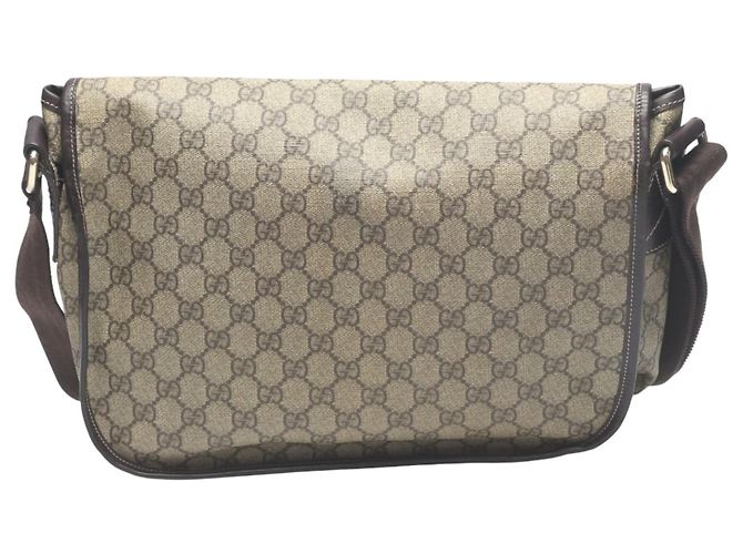Borsa a Spalla Gucci GG Plus Marrone - vista 2