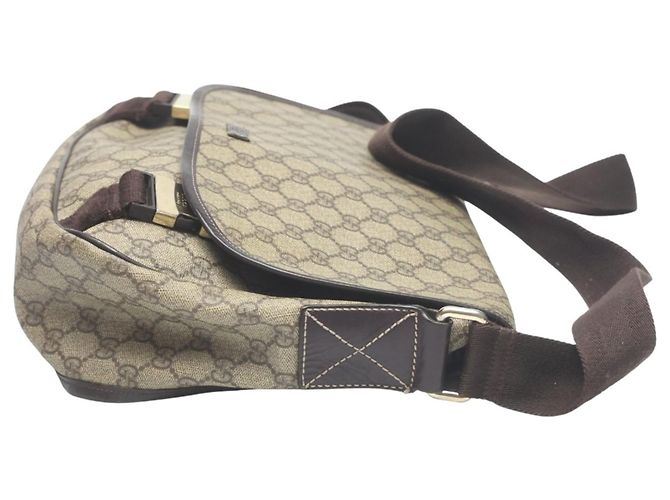 Borsa a Spalla Gucci GG Plus Marrone - vista 4