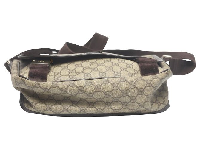 Borsa a Spalla Gucci GG Plus Marrone - vista 5