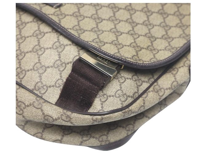 Borsa a Spalla Gucci GG Plus Marrone - vista 6
