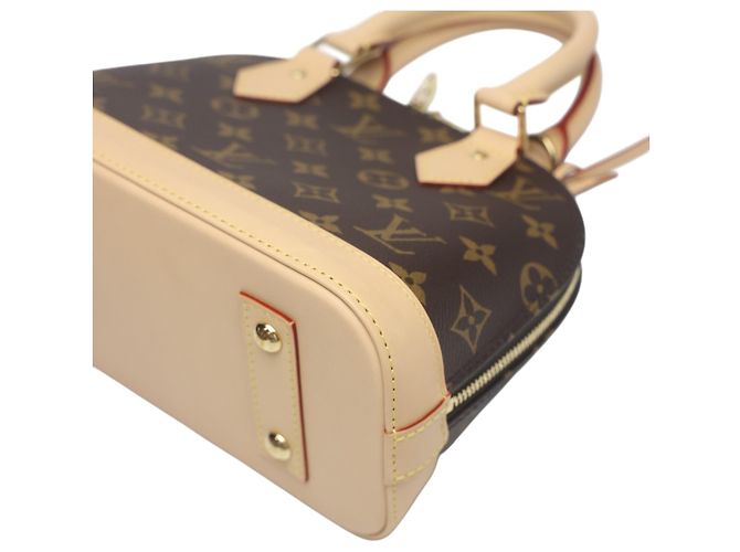Louis Vuitton Alma BB Monogram Canvas Tote Bag Braun Monogramm - Ansicht 10