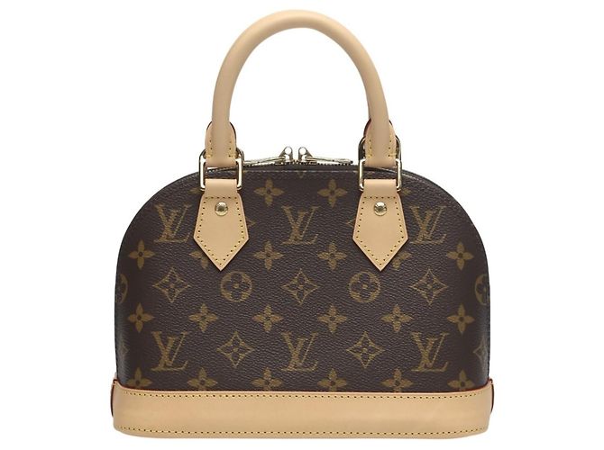Louis Vuitton Alma BB Monogram Canvas Tote Bag Braun Monogramm - Ansicht 3