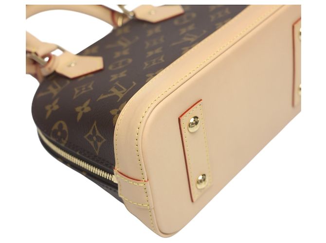 Louis Vuitton Alma BB Monogram Canvas Tote Bag Braun Monogramm - Ansicht 8
