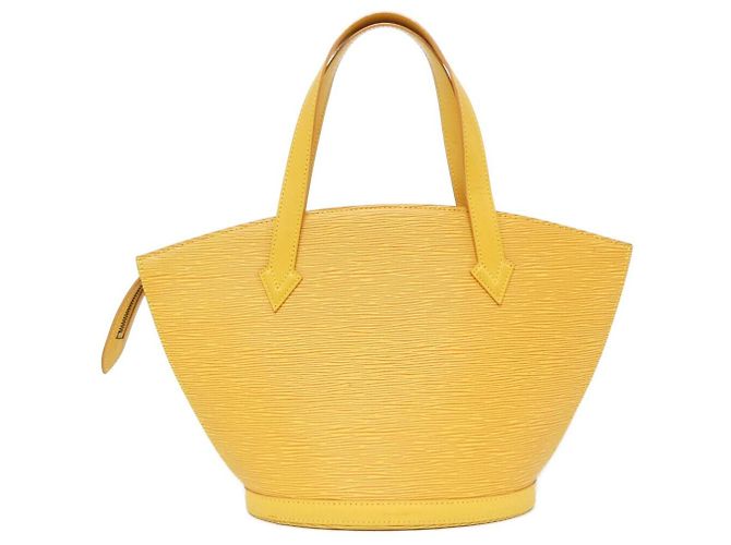 Louis Vuitton Epi Saint Jacques Kalbsleder Handtasche Gelb - Ansicht 2