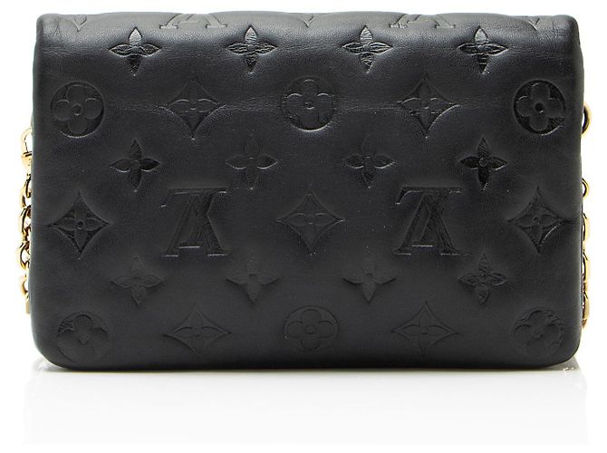 Pochette Coussin de cordero con estampado Monogram de Louis Vuitton Negro - vista 3