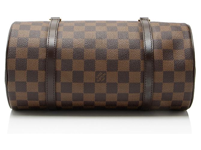 Borsa Louis Vuitton Vintage Damier Ebene Papillon 26 Marrone - vista 4