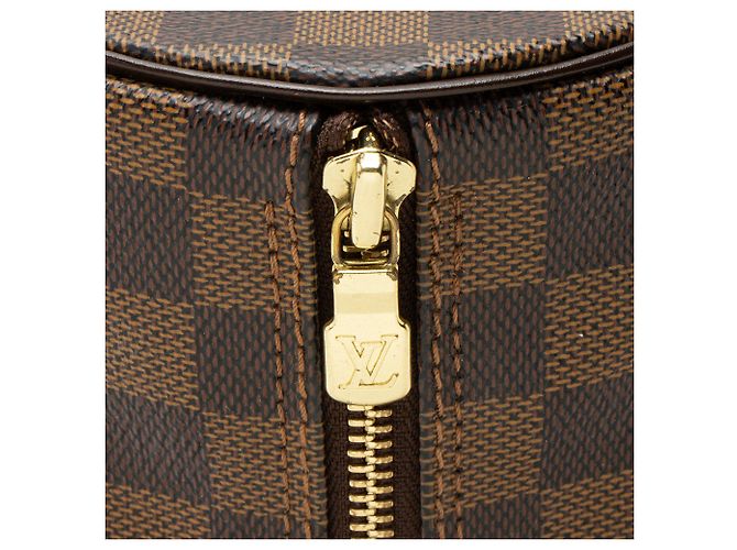Borsa Louis Vuitton Vintage Damier Ebene Papillon 26 Marrone - vista 9