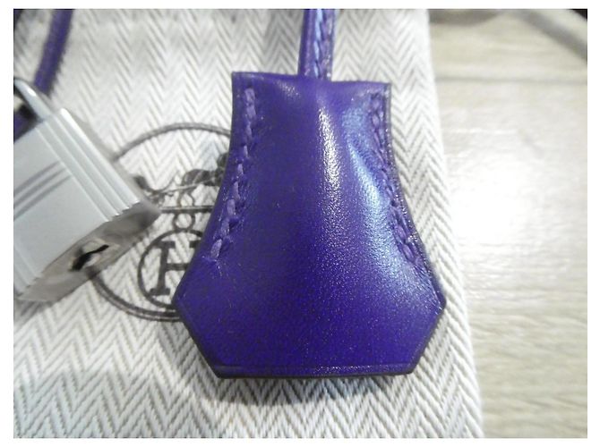 Charm di lucchetto e tirante per cerniera Hermès nuovo per borse Hermès Birkin e Kelly Blu - vista 2