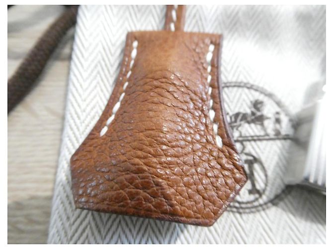 Clochette, tirante, lucchetto Hermès nuovo per borsa Hermès Kelly, Birkin Cammello - vista 2