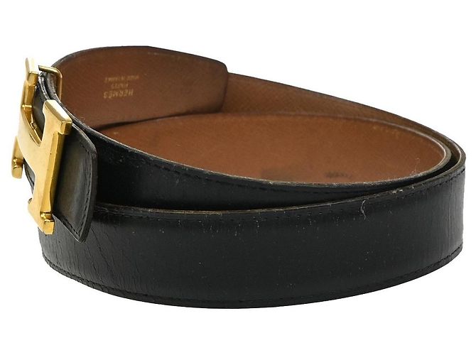 Hermès Hermes Constance Reversible Belt Leather Medium Black - view 3