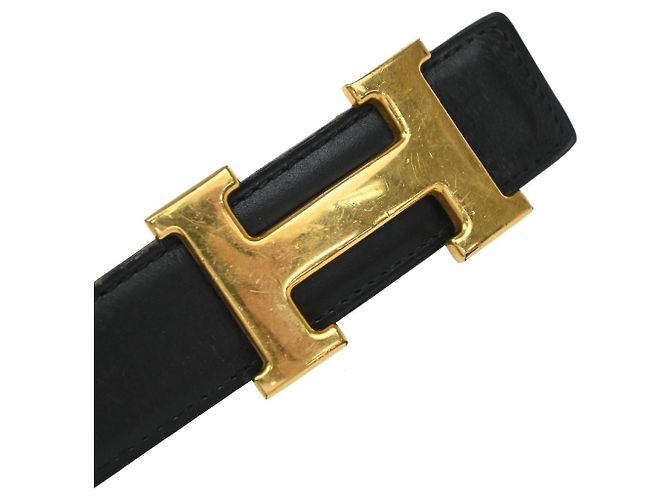 Hermès Hermes Constance Reversible Belt Leather Medium Black - view 7