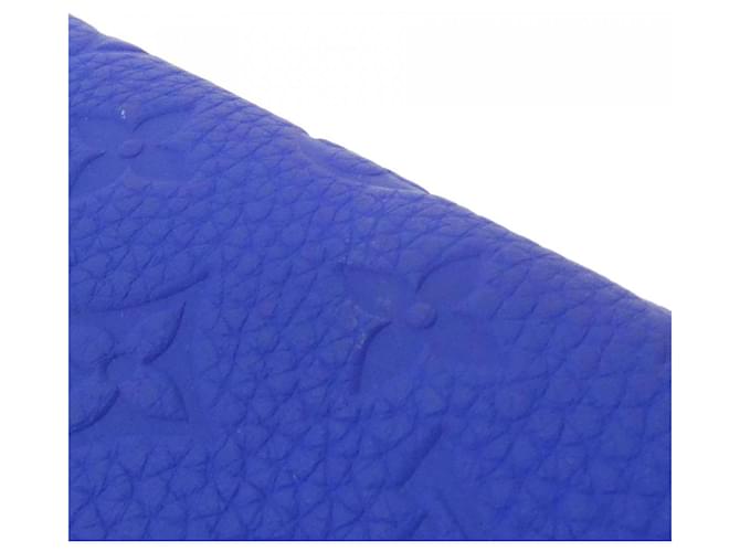 Couverture de carnet Louis Vuitton Monogram Empreinte Emily MM Bleu Bleu foncé - vue 4
