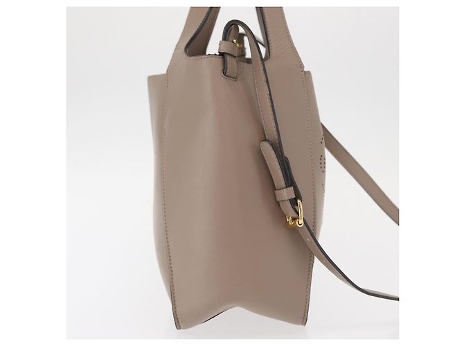 Stella Mc Cartney Stella McCartney Alter Tote aus perforiertem Kunstleder groß Beige - Ansicht 4