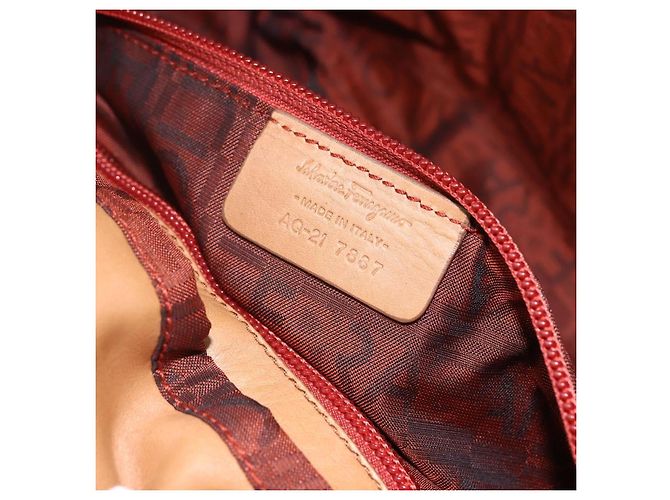 Salvatore Ferragamo Gancini Leather Marrone - vista 7