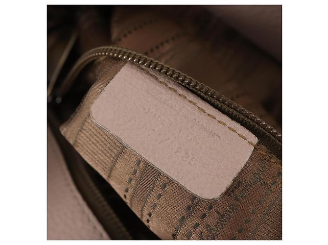 Borsa a Spalla Gancini in Pelle Salvatore Ferragamo Beige - vista 6