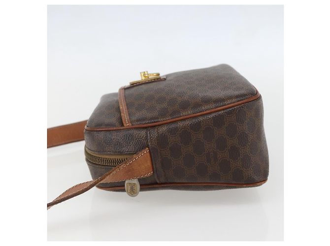 Céline Celine Vintage Macadam Schultertasche aus Canvas und Leder Braun - Ansicht 3