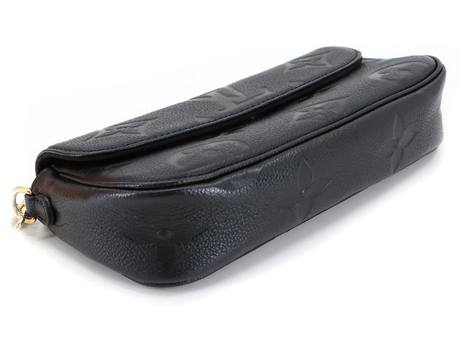 Borsa a Spalla Louis Vuitton Monogram Empreinte Wallet on Chain Ivy Nero - vista 5