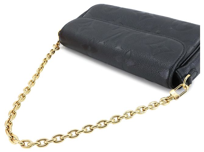 Borsa a Spalla Louis Vuitton Monogram Empreinte Wallet on Chain Ivy Nero - vista 6