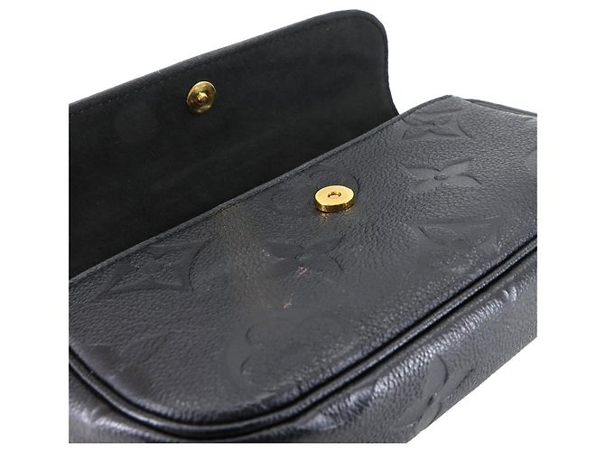 Borsa a Spalla Louis Vuitton Monogram Empreinte Wallet on Chain Ivy Nero - vista 9