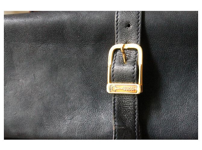 Gucci Custodia da viaggio per gioielli in pelle blu navy - vista 2