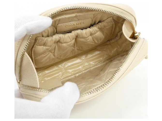 Timeless Pochette Chanel Linea Classica Senza Tempo 80909 Beige - vista 6