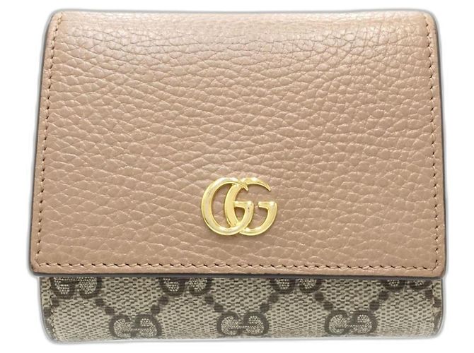 Billetera bi-fold Double G de GUCCI en beige - vista 10