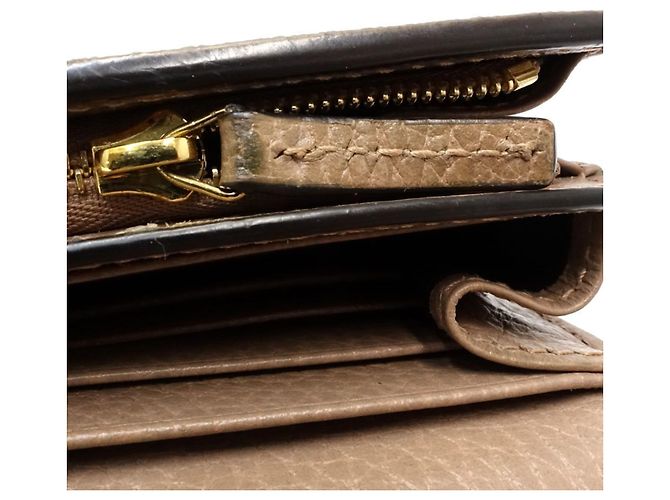 Billetera bi-fold Double G de GUCCI en beige - vista 5