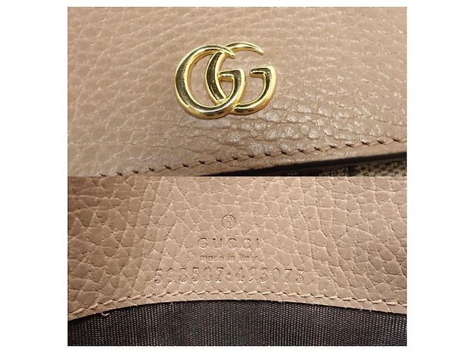 Billetera bi-fold Double G de GUCCI en beige - vista 9