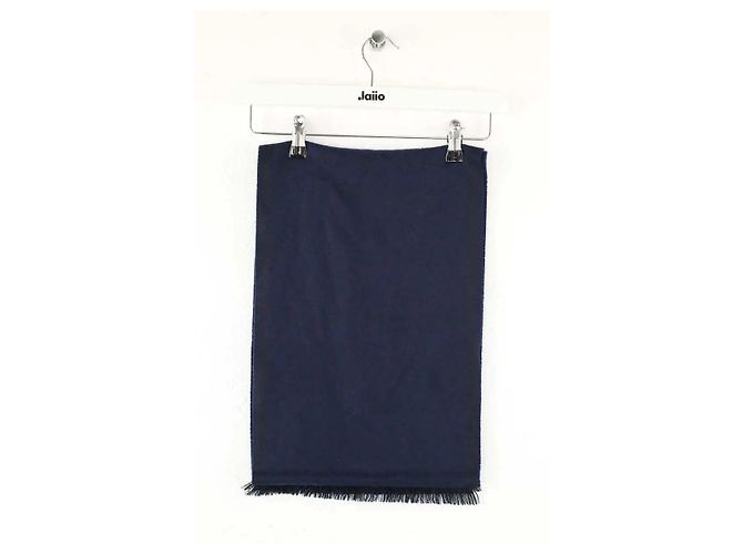 Bulgari Cachecol de cashmere marinho - vista 3